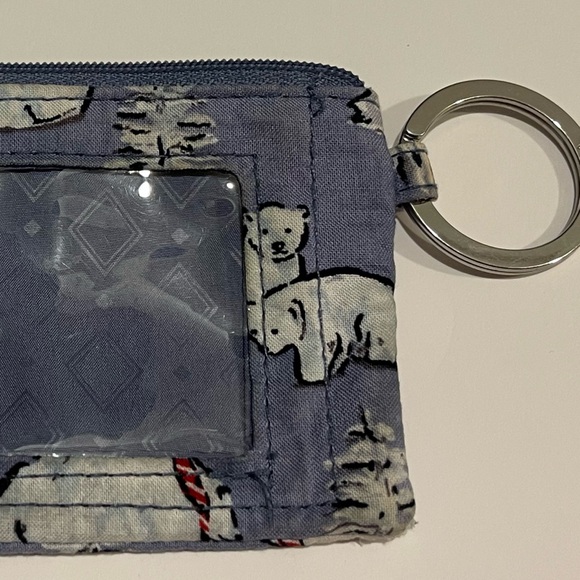 Vera Bradley Polar Bear ID Holder with Keyring - Picture 7 of 8